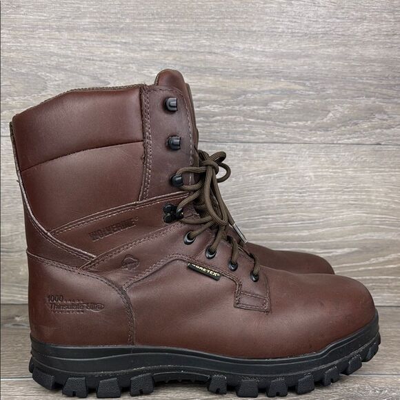 Wolverine Prairie Trekker Gore-Tex 1000gr Thinsulate Men's Sz 14 Brown Boots - Picture 1 of 14